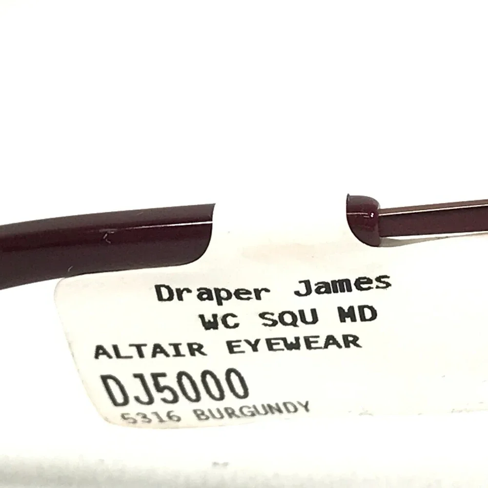 Draper James Eyeglasses Frames DJ5000 604 MERLOT Red Purple Cat Eye 53-16-135